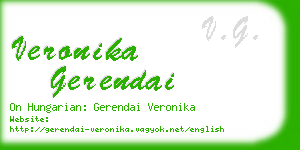 veronika gerendai business card